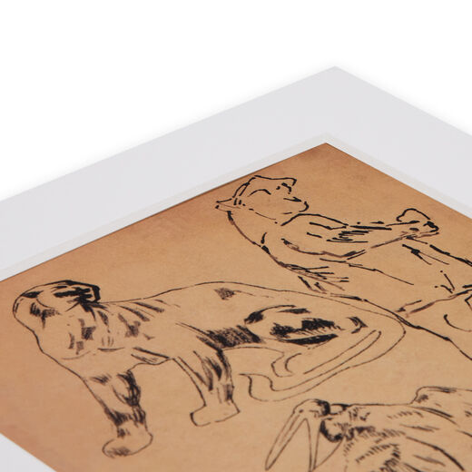 &Eacute;tudes de panth&egrave;res for Cartier &ndash; 11 x 14 mounted print