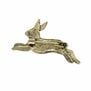 Leaping hare brooch