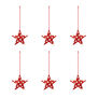 Polka dot paper stars (set of 6)