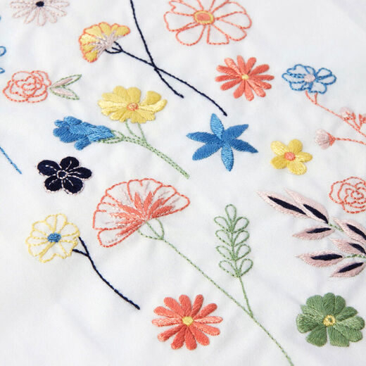 Wildflowers embroidery kit by Wool and the Gang