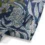 Blue floral wool blend scarf