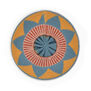 Powder blue pattern wool beret