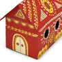 Red paper house decoration
