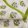 Blue forget-me-not cotton scarf