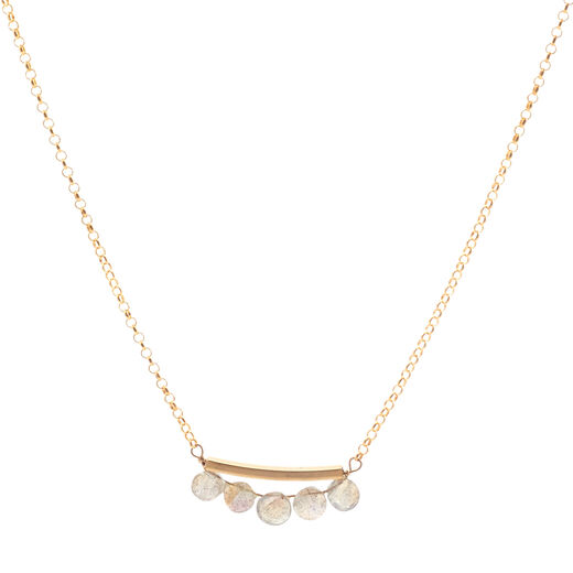 Labradorite bar necklace by Joli