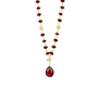 Garnet and lemon quartz necklace by Mounir