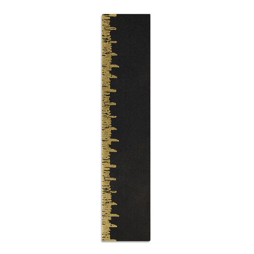 Leather bookmark decorated with iconic golden measuring tape of the Maison Schiaparelli 