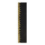 Leather bookmark decorated with iconic golden measuring tape of the Maison Schiaparelli 