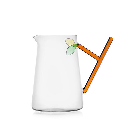 Leaves glass jug by Ichendorf Milano