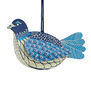 Blue paper bird decoration
