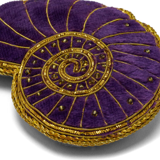 Purple shell Christmas decoration
