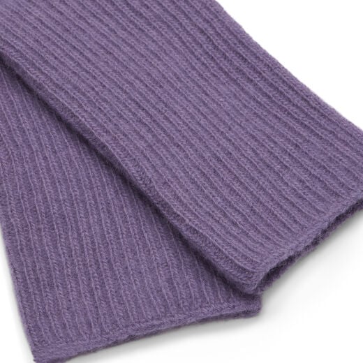 Teal and lavender long cashmere merino gloves