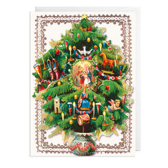 Victorian tree Christmas cards (pack of 8)
