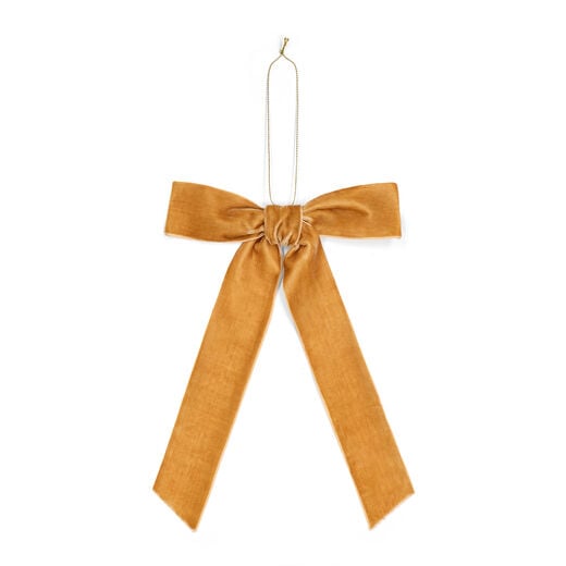 Golden bow decorations set of 2