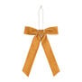 Golden bow decorations set of 2