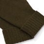 Men's green fingerless merino gloves