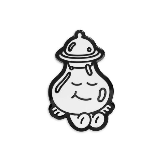 Living Objects jar pin badge by Gavin Connell