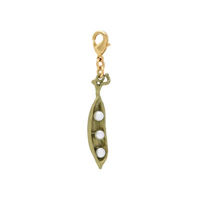 Pea pod charm by Michael Michaud
