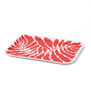 Red leaves serving tray