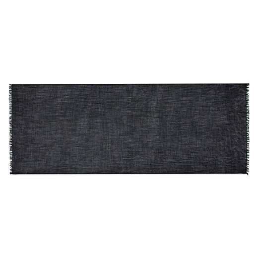 Black merino scarf by Kashmir Loom