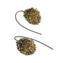 Knit bead hook earrings by Milena Zu