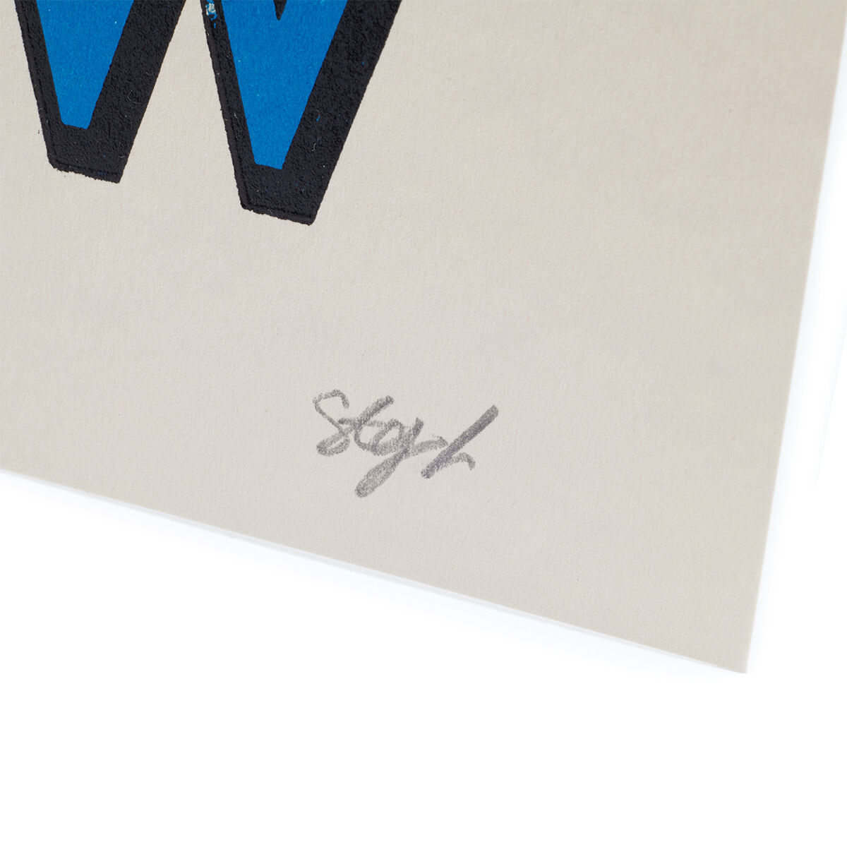Make Art Now print by A Two Pipe Problem Letterpress - Blue | V&A Shop