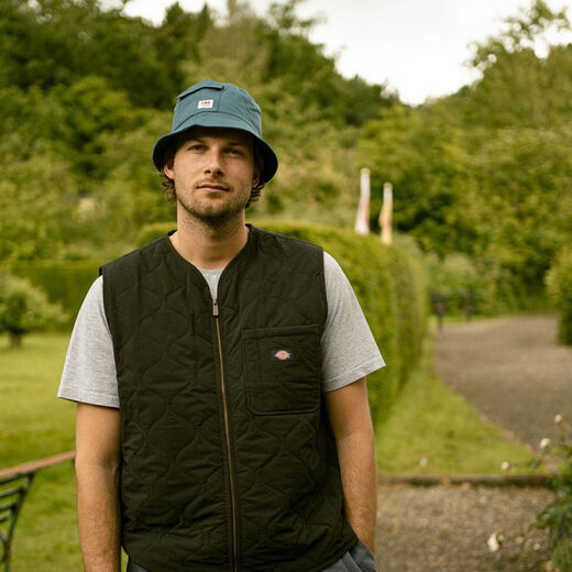 Blue bucket hat
