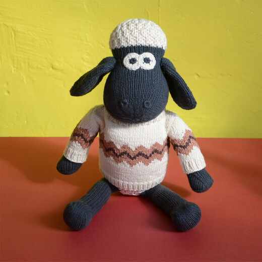 Shaun the Sheep knitted soft toy