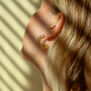 Sun hoop stud earrings by Ottoman Hands
