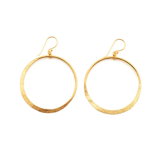 Hoop Fair Trade hook earrings by Mirabelle