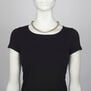 Simple rolled mesh necklace by Sarah Cavender