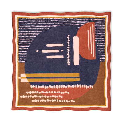 Abstract seascape square scarf