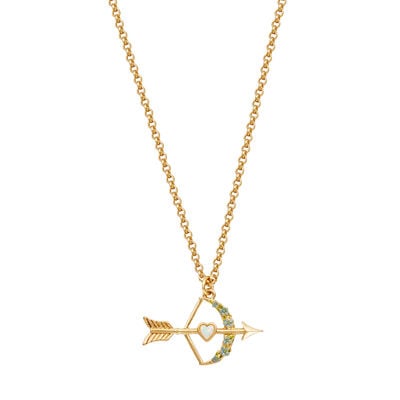 Cupid&rsquo;s bow and arrow necklace by Fable England