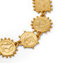 Zodiac coin choker necklace by The Olio Stories