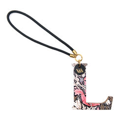 William Morris Compton leather bag charm - L