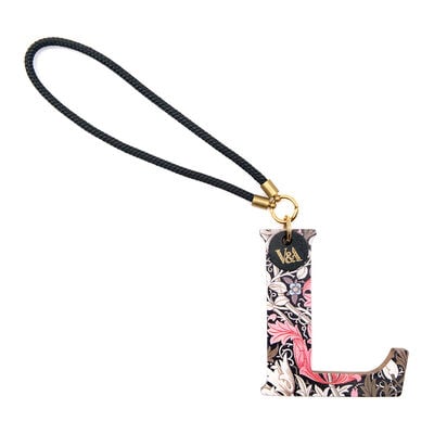 William Morris Compton leather bag charm - L