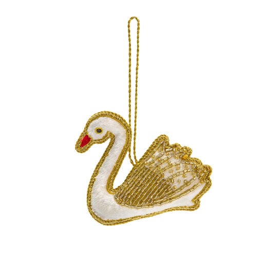 Swan Christmas decoration