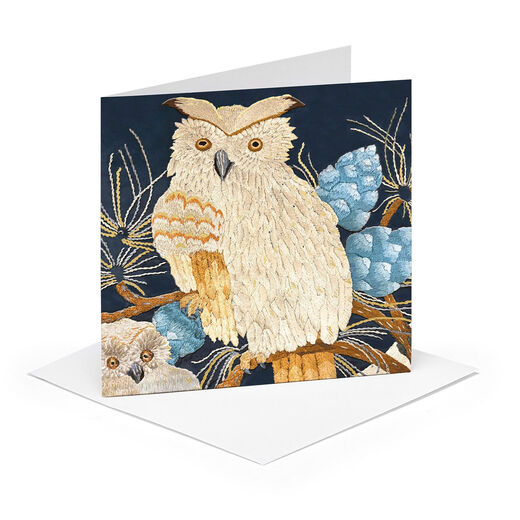 Owl foiled greeting card