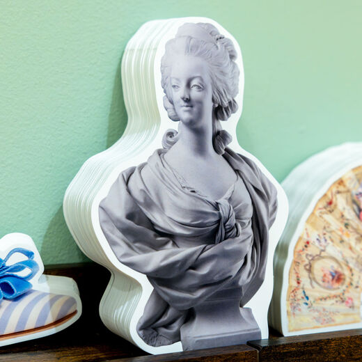Marie Antoinette shaped postcard
