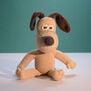 Gromit knitted soft toy