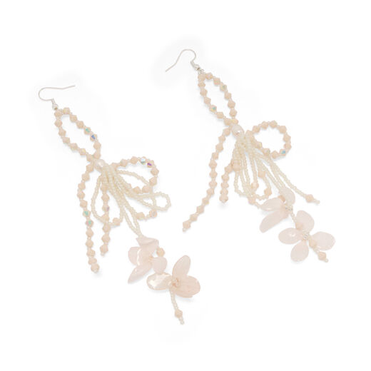 Crystal hydrangea drop earrings by Cherie Jewels