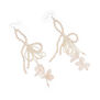 Crystal hydrangea drop earrings by Cherie Jewels