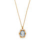 Hand-carved porcelain cameo necklace by Vintouch