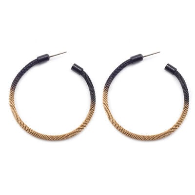 Gradient hoop stud earrings by Sarah Cavender