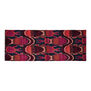 Orange and pink ikat wool scarf