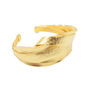 Hammered swirl cuff bracelet by Fo.Be