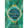 A green book with ornately patterned title, in the style of emerald jewellery