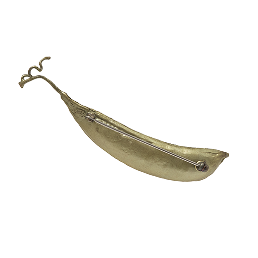 Pearl pea pod brooch by Michael Michaud