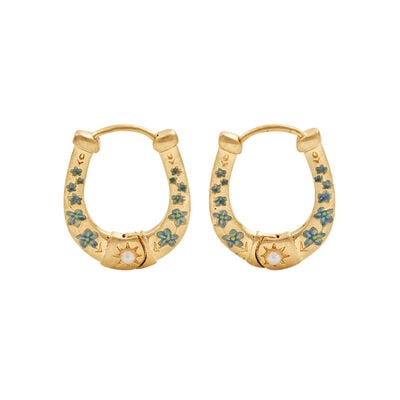 Horseshoe hoop earrings by Fable England