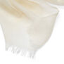Ivory merino scarf by Kashmir Loom